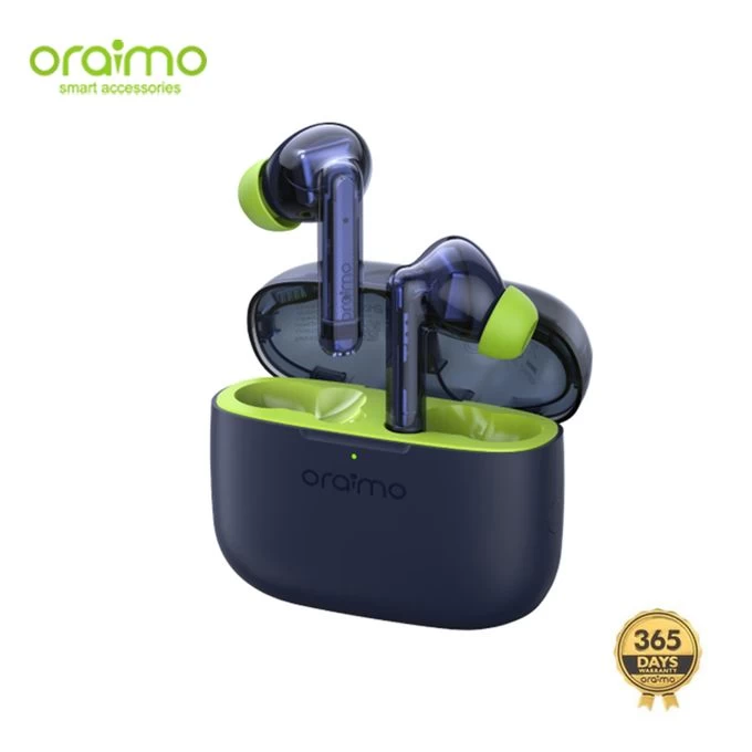 Oraimo OTW-330 - Écouteurs Sans Fil ENC - Bleu