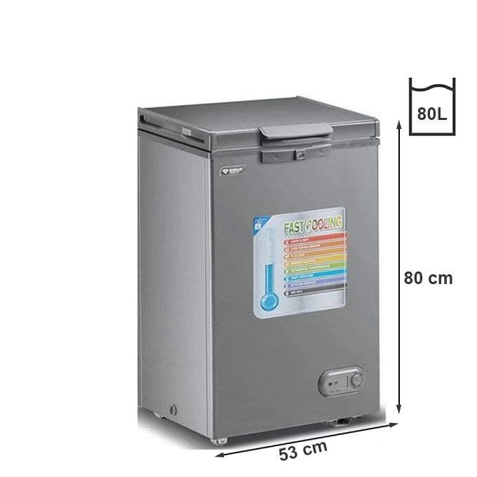 SMART TECHNOLOGY Congélateur Horizontal STCC-102 - 80 L - Gris - 12 Mois De Gara