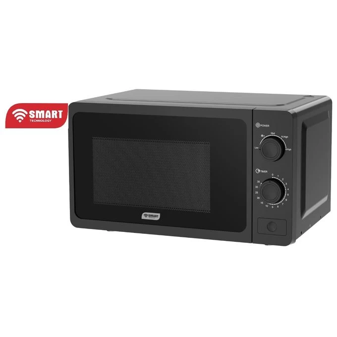 SMART TECHNOLOGY Micro-Onde-STMW-20WB -20L-700W- 5 Niveaux- Noir- Garantie 3 Moi